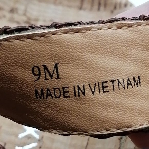 Lisa Vicky Womens Platform Ankle Strap Sandal Multicolor Hook Loop Wedge 9M - Picture 9 of 9